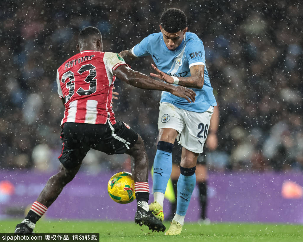 华体会体育热点资讯 - 联赛杯-谢尔基世界波萨维尼奥破门 曼城2-0布伦特福德进四强